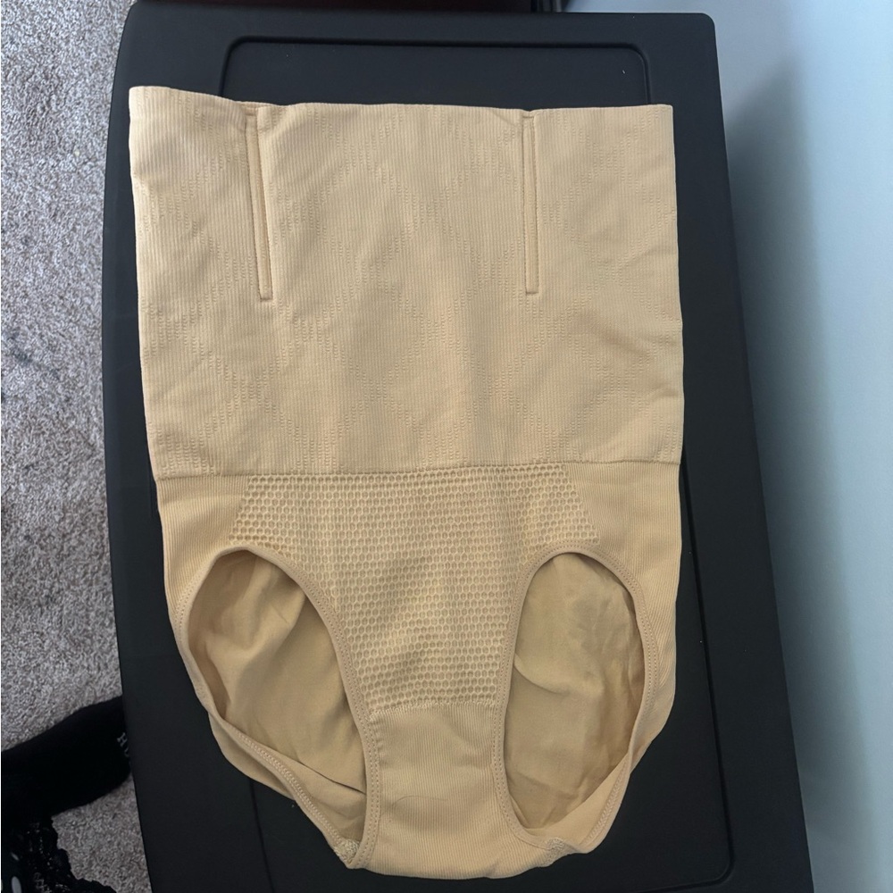 High-Waist Beige Shaping Briefs - Women Intimates
